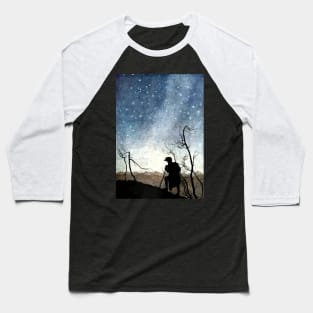 The Night Sky - Arthur Rackham Baseball T-Shirt